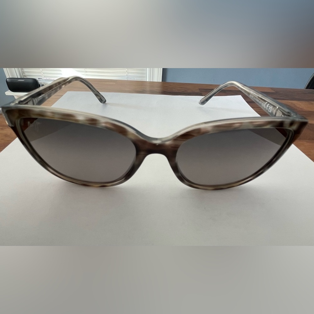 Maui Jim Honi MJ758 Sunglasses Gray Tortoise Polarized Cat Eye w Case - Picture 12 of 16
